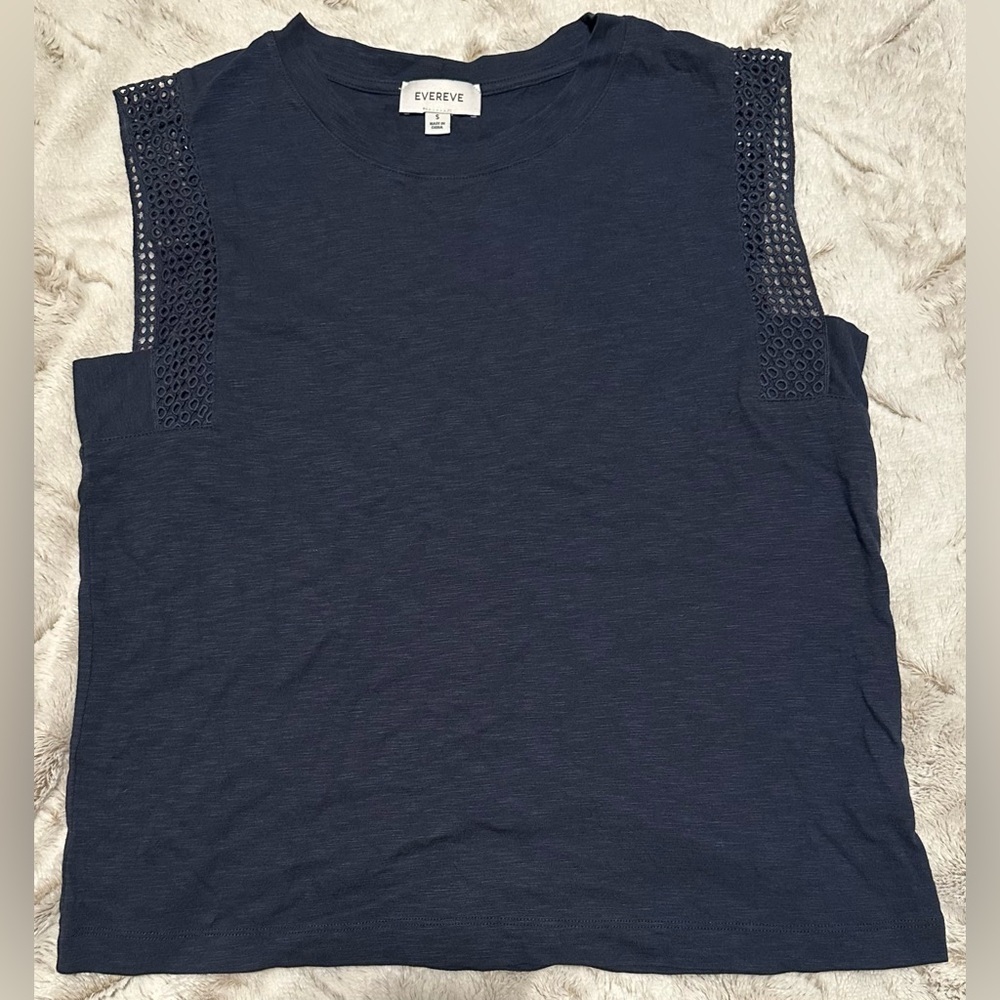 Evereve Penelope Eyelet Trim Tank - Picture 6 of 12